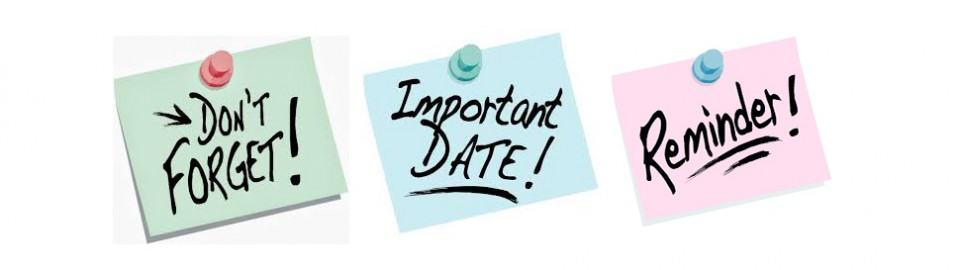 Important dates. Dates to remember. Important Date Спасите ее.