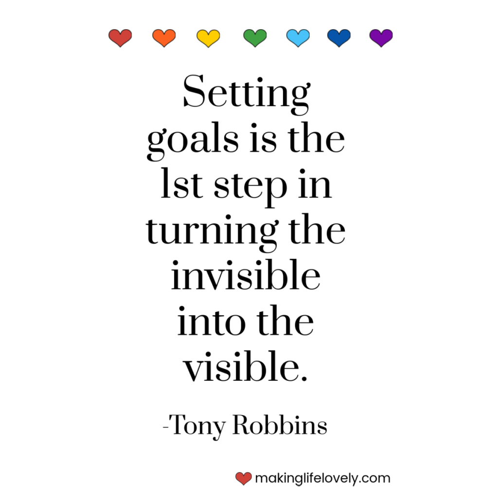 goal quote - Tony Robbins 