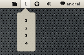 Gnome Shell Workspace Indicator