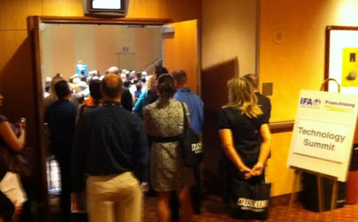 2011 IFA Conference - Attendees Spill outside for the Social Media Sessions