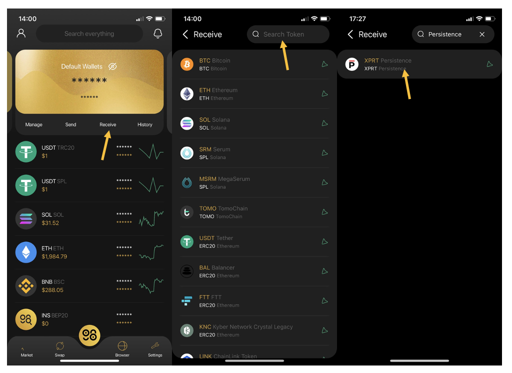 nhận token persistence