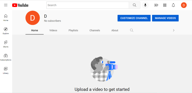 Step 2 of creating a YouTube account: Configure channel settings