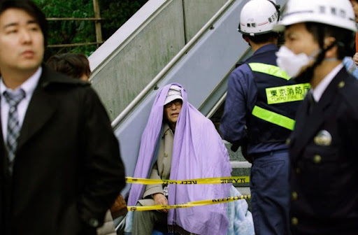 Víctima rescatada del terremoto de Japón en marzo de 2011