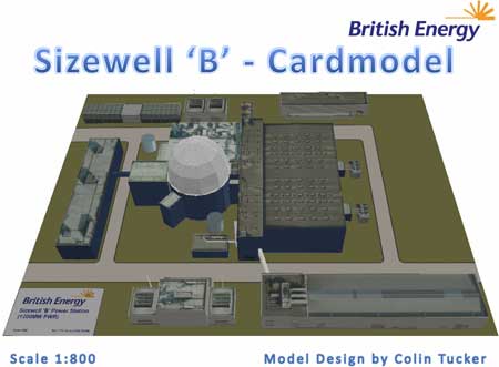 British Energy Sizewell B Power Station Papercraft