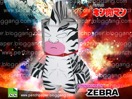 Kinnikuman Zebra Papercraft