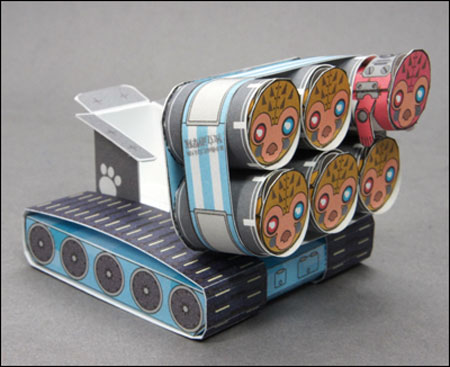 Multiple Launch Rocket Papercraft PIGMY