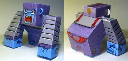 Robokong Paper Toy