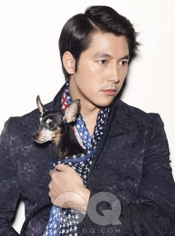 รูปภาพจาก GQ ของ 4 พระเอกหนุ่ม Lee Byung Hoon, Kwon Sang Woo, Jung Woo Sung และ Song Seung Hun