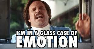 I'm in a glass case of emotion! Will Ferrell in Anchorman. | Glass case of  emotion, Emotions, Will ferrell