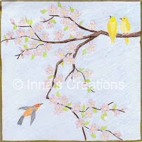 Japanese cherry blossom, sketch
