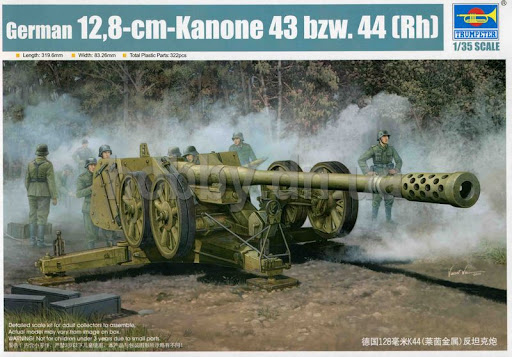 Trumpeter 1/35 12.8-cm-Kanone 43 bzw. 44[Rh] (Он же PaK 44) 02312