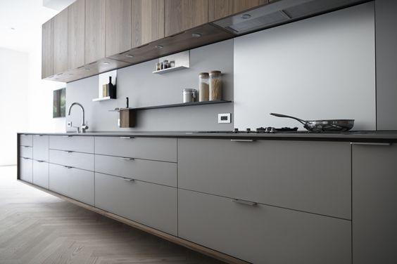 Floating kitchen cabinets: