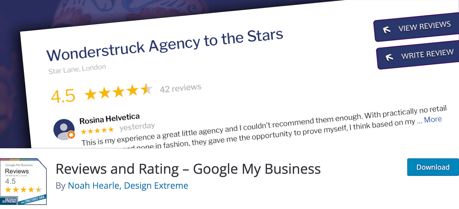 Reviews and Rating plugin for WordPress websites