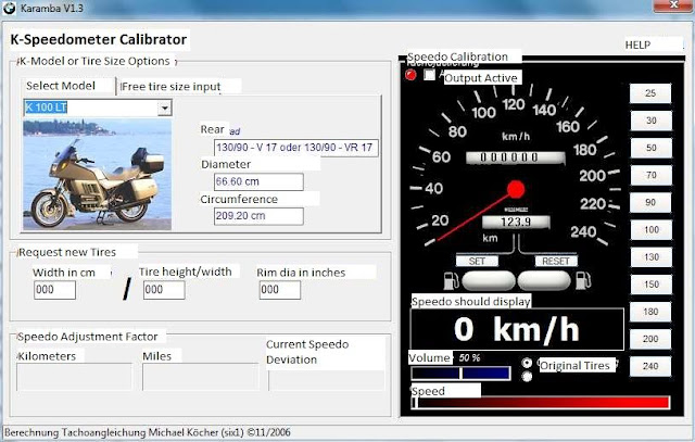 Karamba speedometer calibration program tutorial Karamba_174018%20english