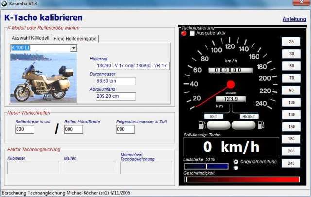 karamba - Karamba speedometer calibration program tutorial Karamba_small