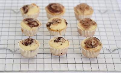 photo of muffins on a baking rack