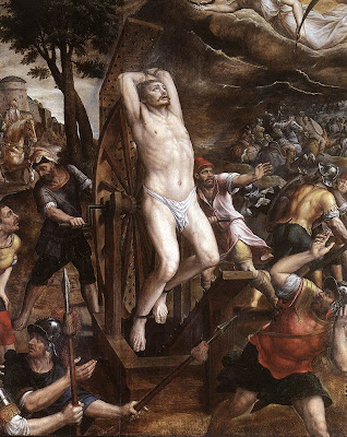 Усекновение главы святого Георгия (фреска Альтикьеро да Дзевио в капелле Сан-Джорджо, Падуя)