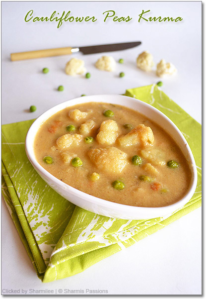 Cauliflower Peas Kurma Recipe Cauliflower Peas Kurma Recipe