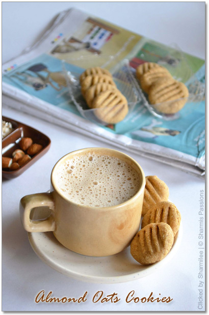 Almond Oats Cookies Recipe Almond Oats Cookies Recipe