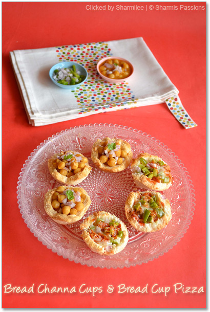 Bread Cup Pizza and Bread Channa Cups Recipe Bread Cup Pizza and Bread Channa Cups Recipe