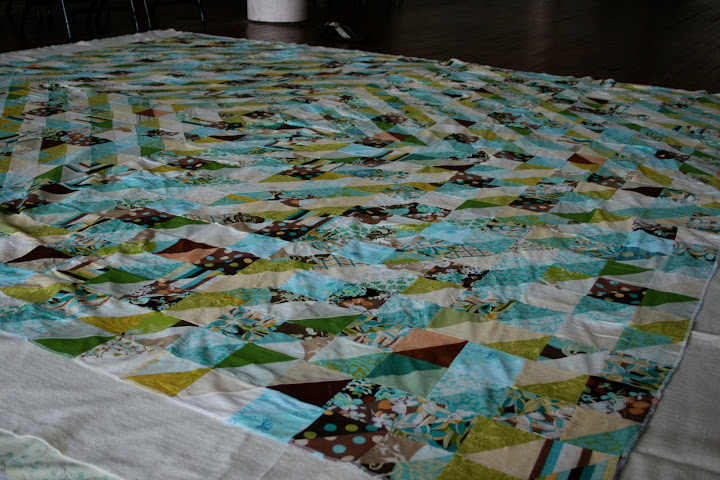 Nick and Mel's Quilt on floor