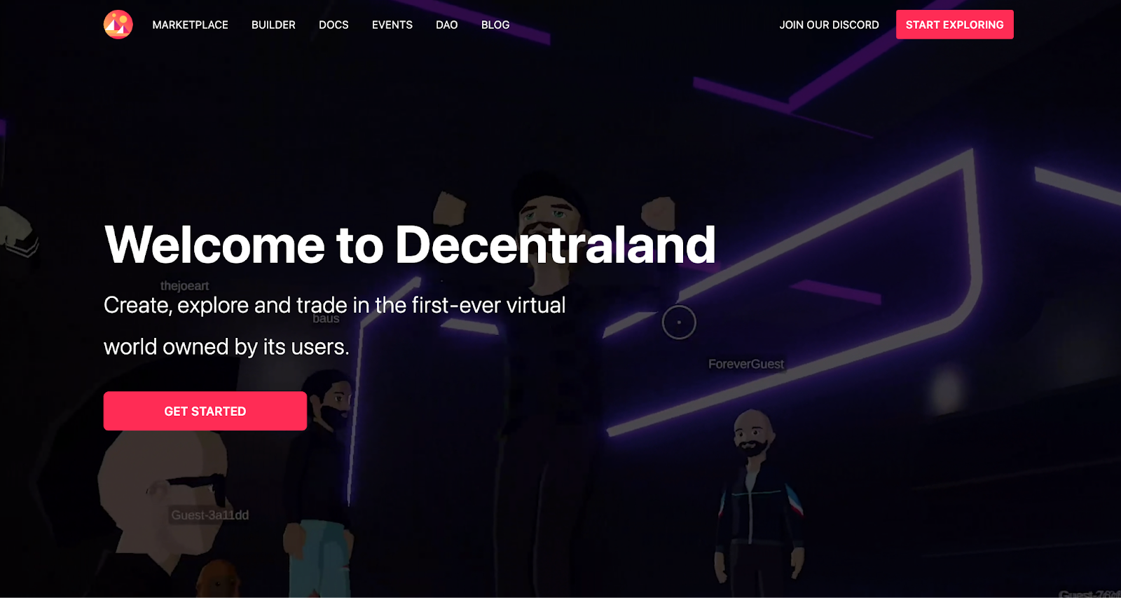 Decentraland：分散型仮想ソーシャルプラットフォーム