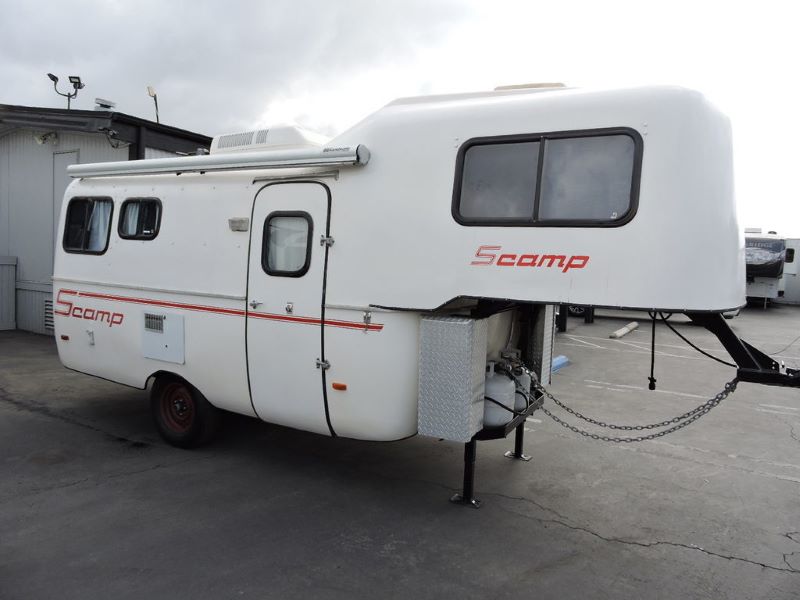 Scamp 19 Camper is a 5th wheel trailer under 20 feet