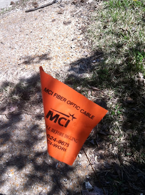 MCI fiber optic flag marker photo MCI fiber optic flag marker photo