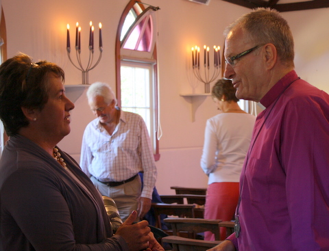 Judy Wagg and the Bishop