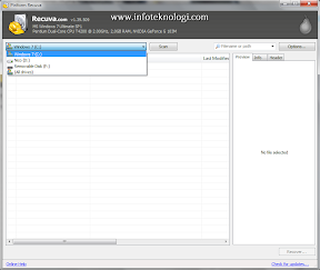 Screenshot Recuva di Windows 7