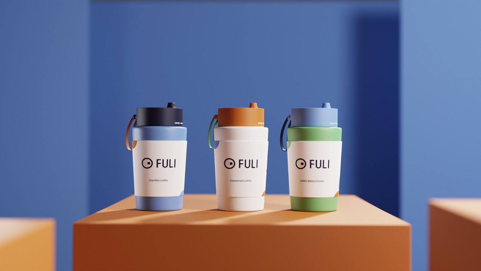 Branding and packaging design artifact for Fuli Coffee
