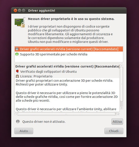 Ubuntu 11.04 quale Driver installare per Unity?
