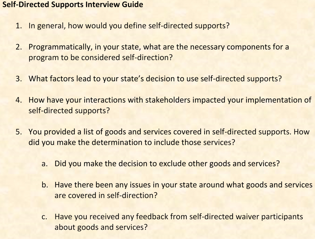 Interview guide