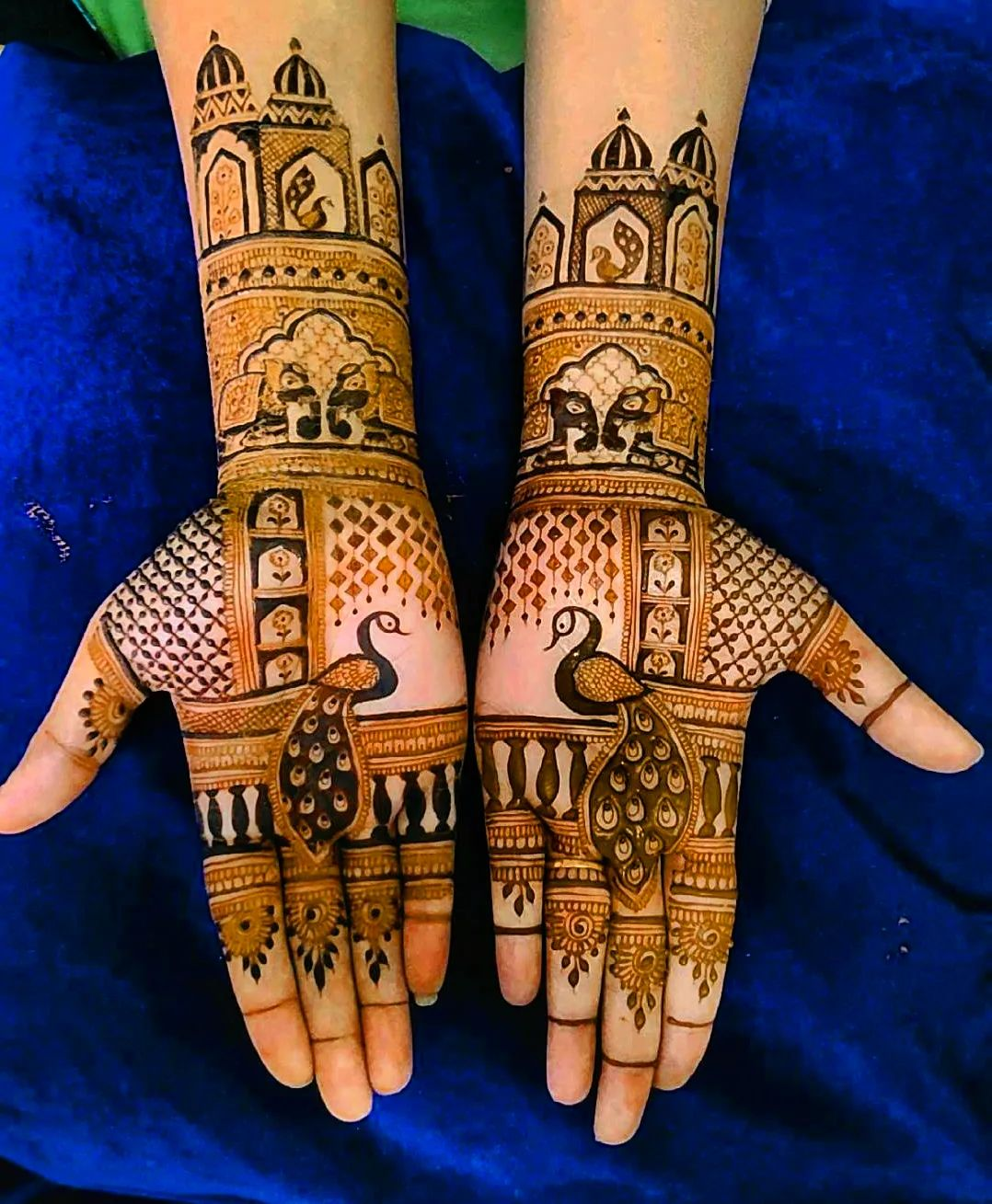 Divya Royal Peacock mehndi Design