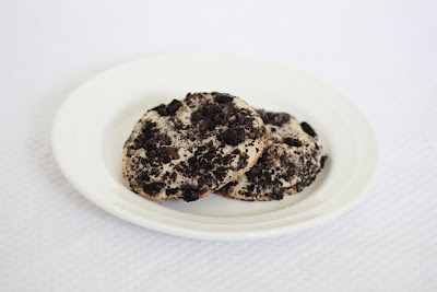 photo of two cookies on a plate