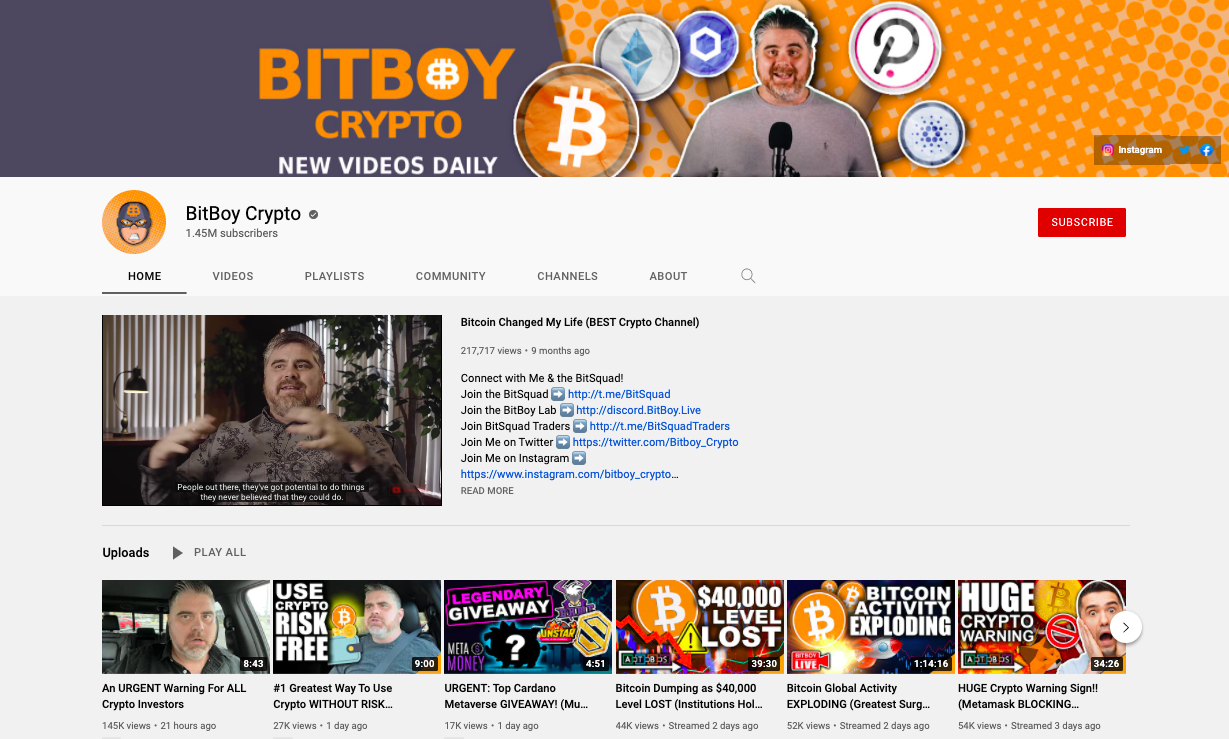 Bitboy crypto channel