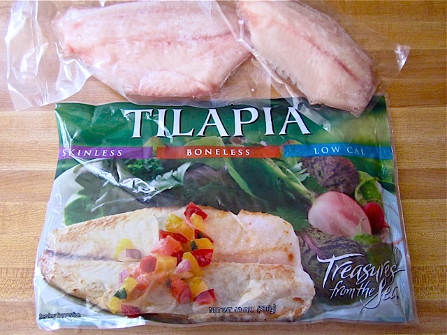 frozen tilapia in packaging 
