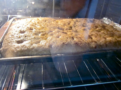 baking focaccia