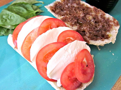 tomato cheese layers