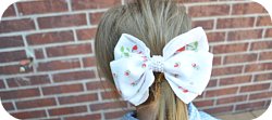 Thumbnail image for Tutorial ~ Hair Bow From Vintage Handkerchief