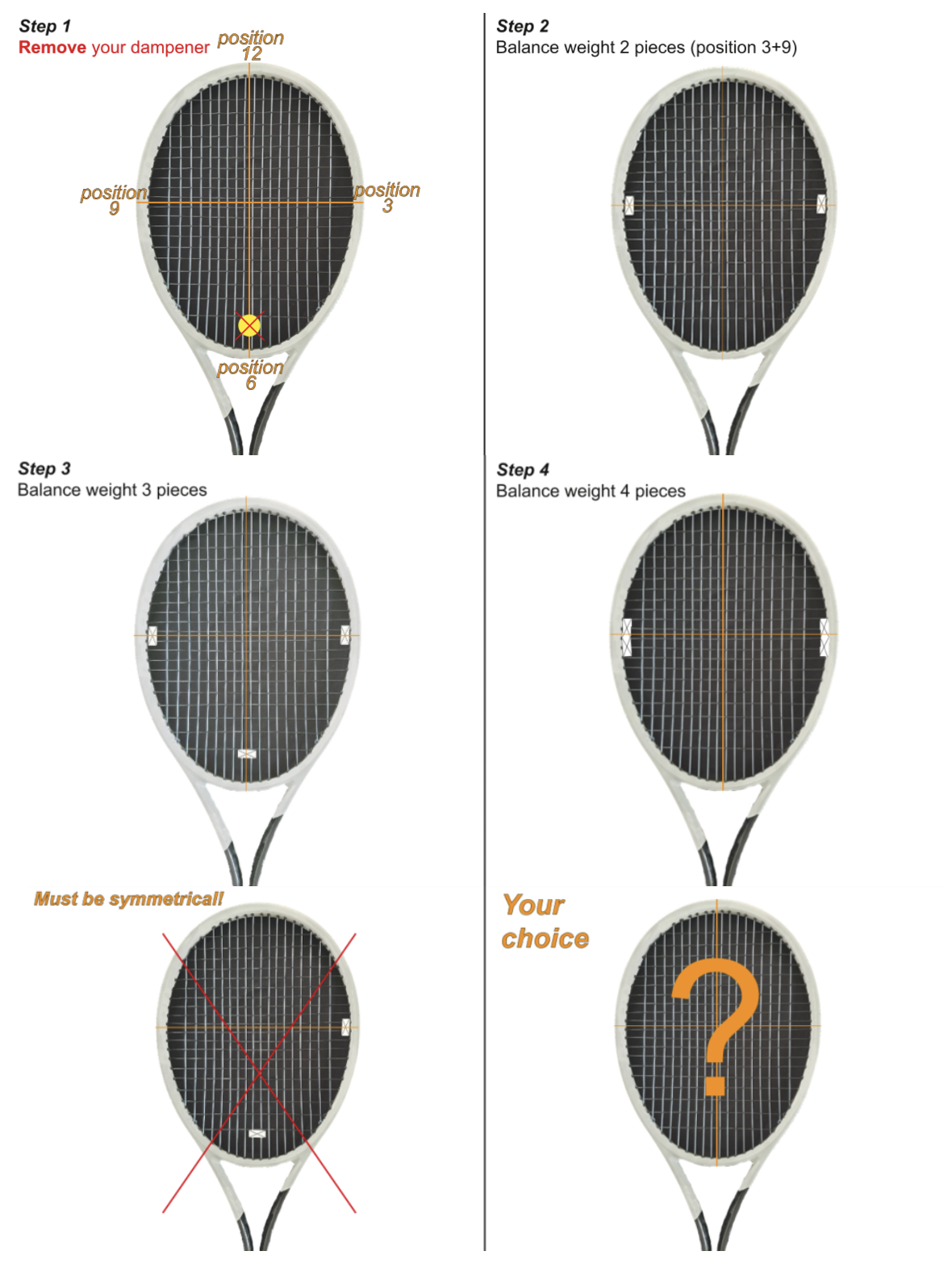 Quick Power wiederverwendbare Ausgleichtsgewichte / Balancer für Schläger  Tuning, 6er Set in schwarz - Zubehör / Sonstiges - msv-tennis.com - msv- tennis.com