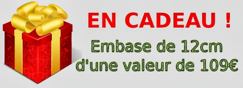 Embase de 12cm incluse dans le prix !