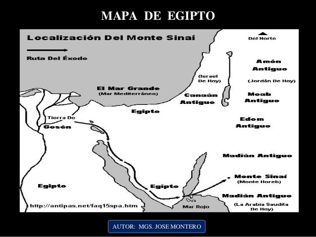 Resultado de imagen para mapa del exodo