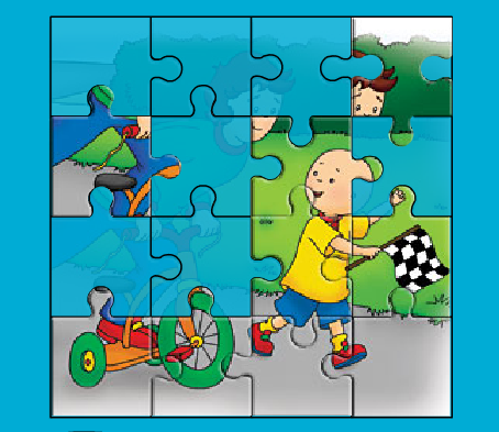 Sprout The Caillou Puzzle Game