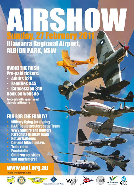 Sunday 27th Feb -Wings Over Illawarra Airshow WOI2011_poster_web
