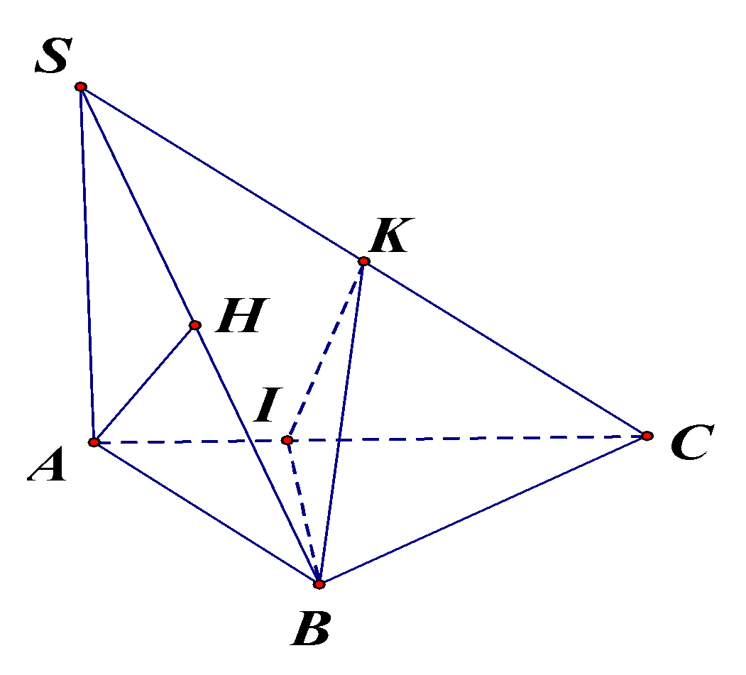 Cho hình chóp (S.ABC) có (SA) vuông góc với đáy, mặt phẳng (left( {SAB} right)) vuông góc với mặt phẳng (left( {SBC} right)), góc giữa hai mặt phẳng(left( {SAC} right)) và (left( {SBC} right))<sub> </sub>là (60^circ ), (SB = asqrt 2 ), (widehat {BSC} = 45^circ ). Thể tích khối chóp (S.ABC) theo a là:</p> 1