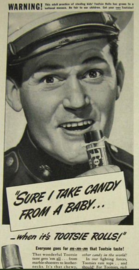 Tootsie Pop Ad 1942