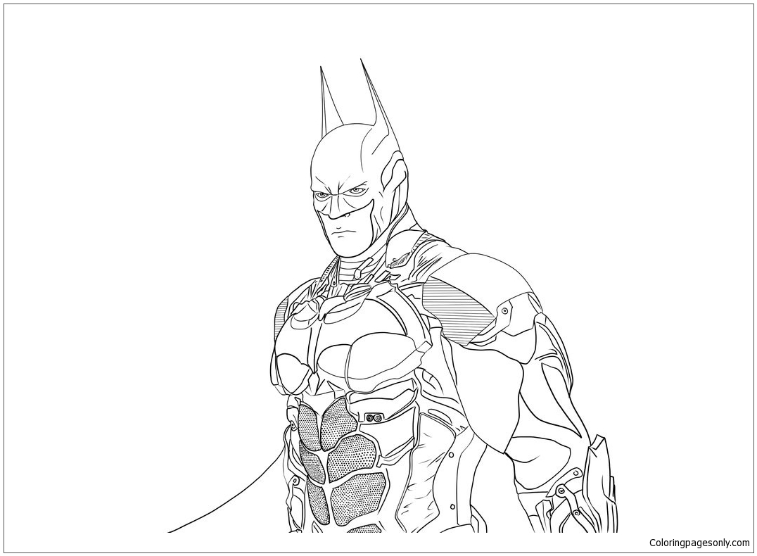 Batman Arkham Knight Lineart coloring pages