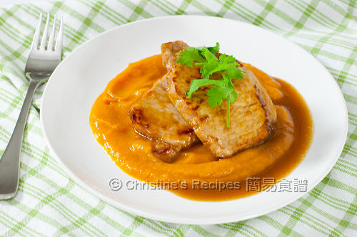 薑檸豬扒配南瓜泥 Pork Chops with Ginger & Lemon Sauce on Pumpkin Puree01