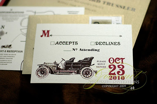 RSVP card from Gourmet Invitations